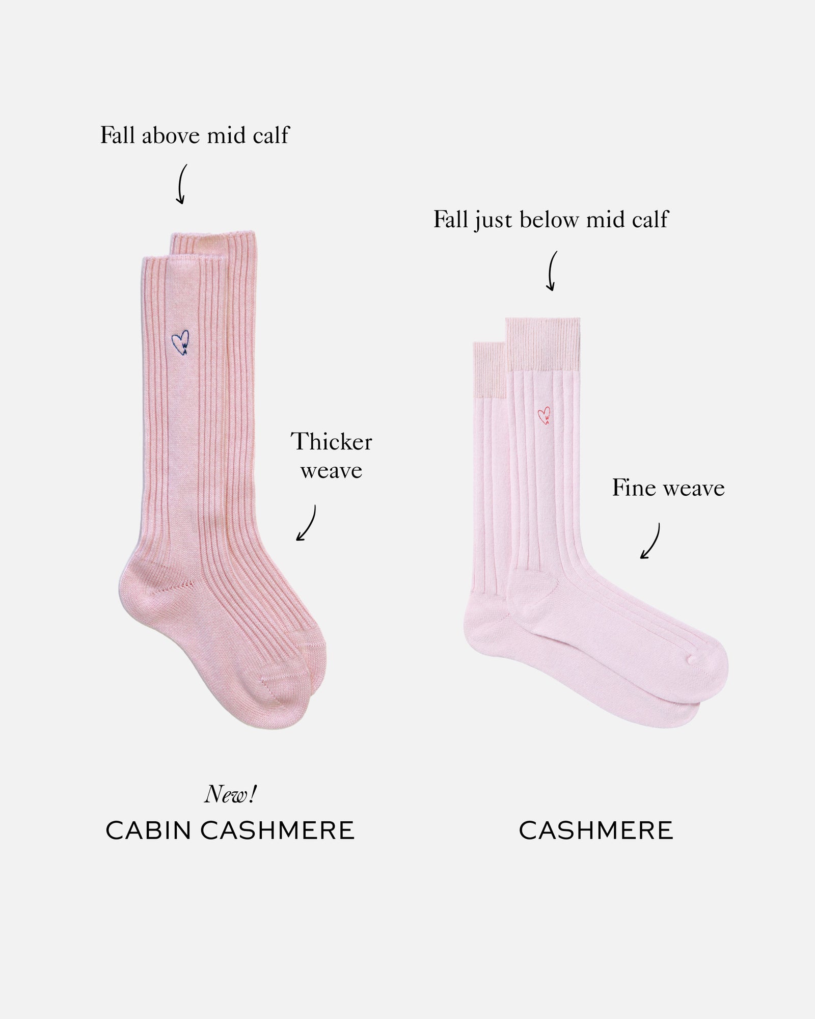 Cashmere Cabin Socks - Light Pink