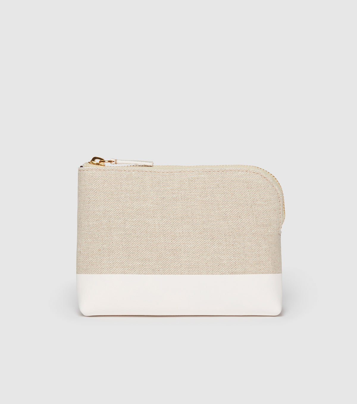 The Makeup Pouch - Linen and Crème