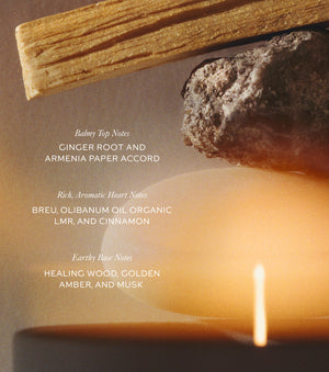 Healing Wood Candle