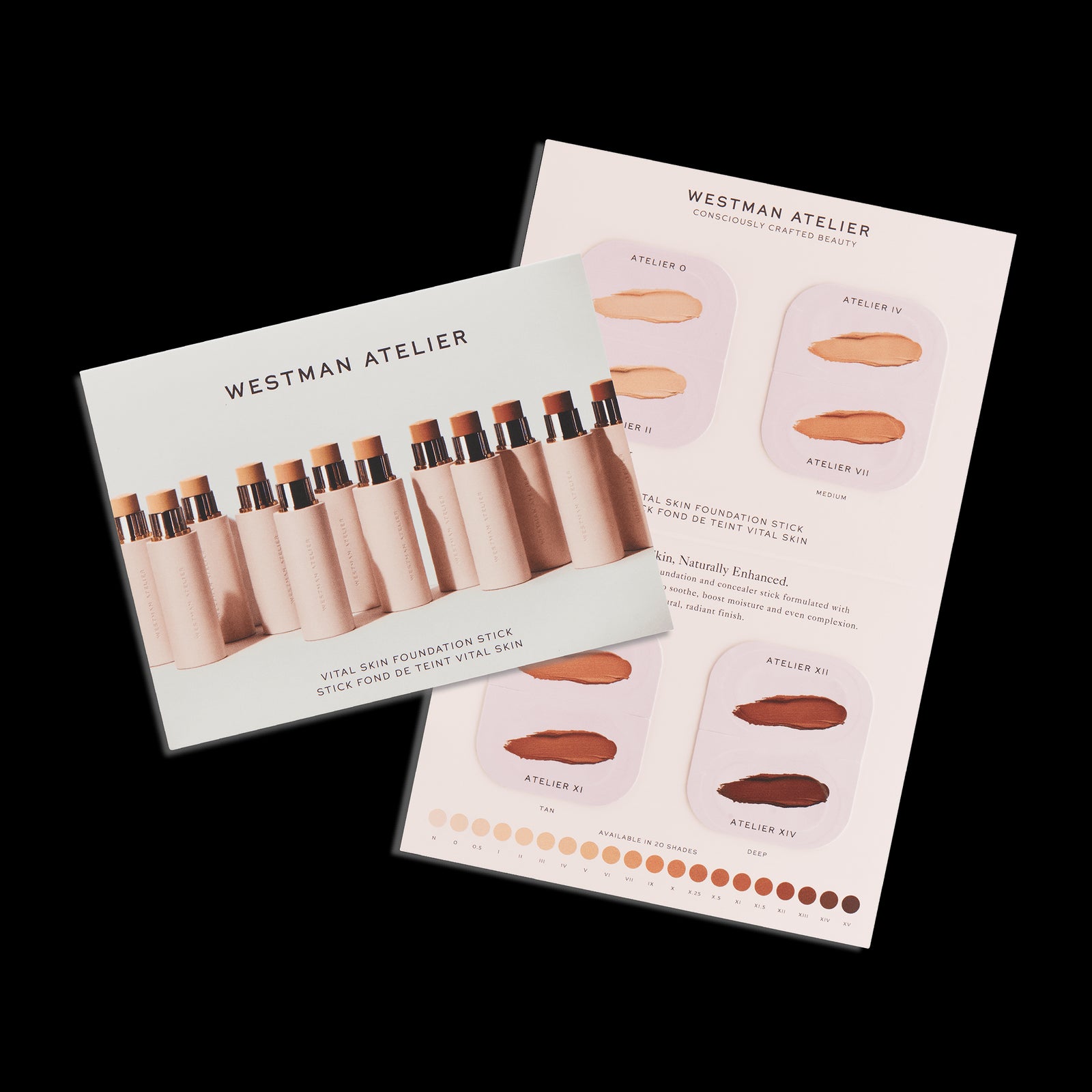 Westman Atelier Vital Skin Foundation Sample Card